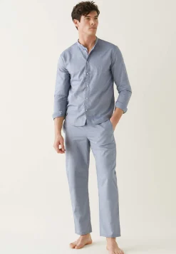 Le slip français Bas De Pyjamas|Bas De Pyjamas<Bas de pyjama en chambray-Tim Chambray Bleu