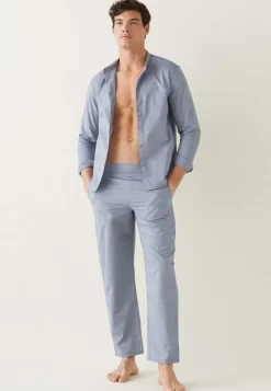 Le slip français Bas De Pyjamas|Bas De Pyjamas<Bas de pyjama en chambray-Tim Chambray Bleu