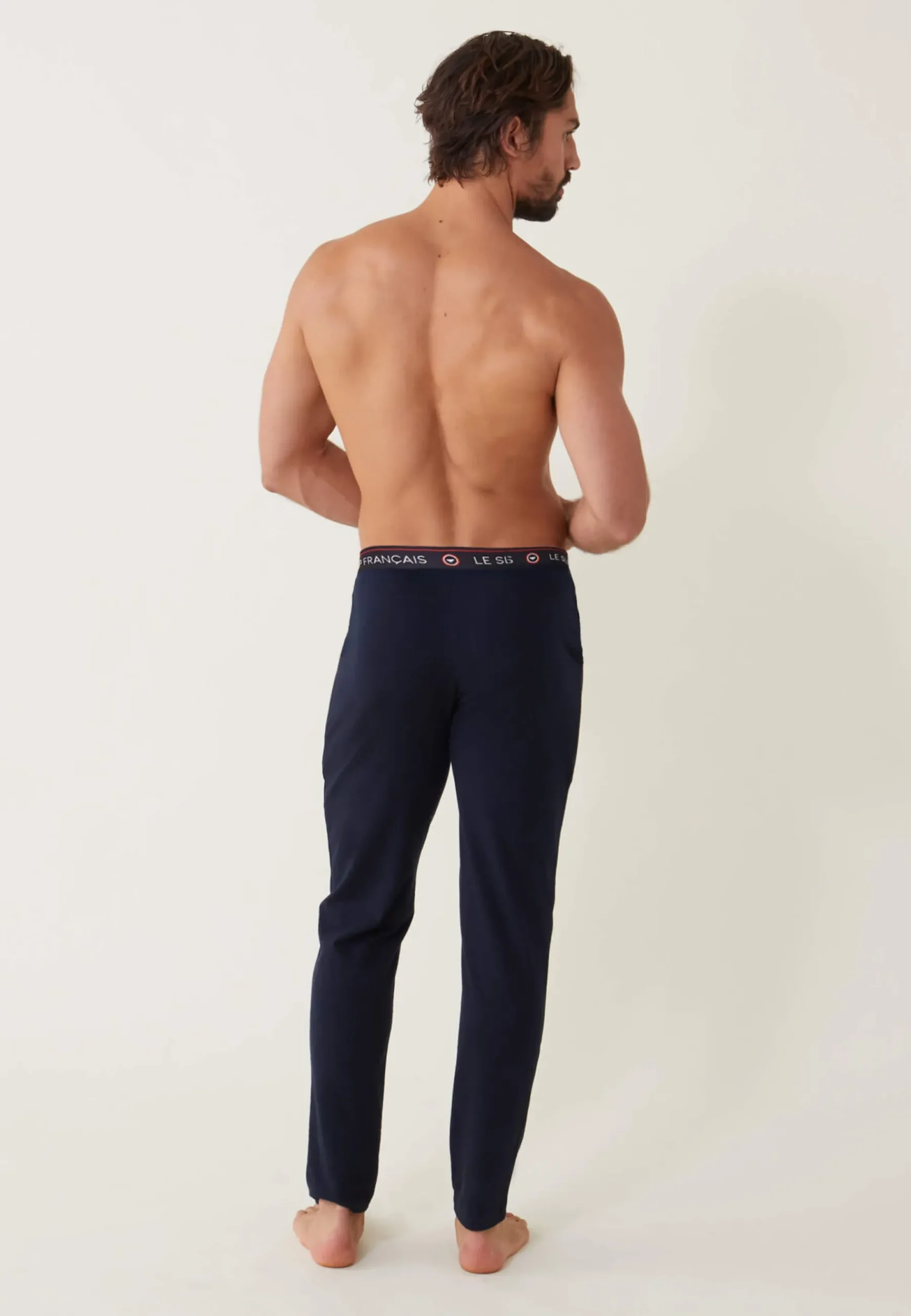 Le slip français Bas De Pyjamas|Bas De Pyjamas<Bas de pyjama en coton-Indomptable Marine Bleu