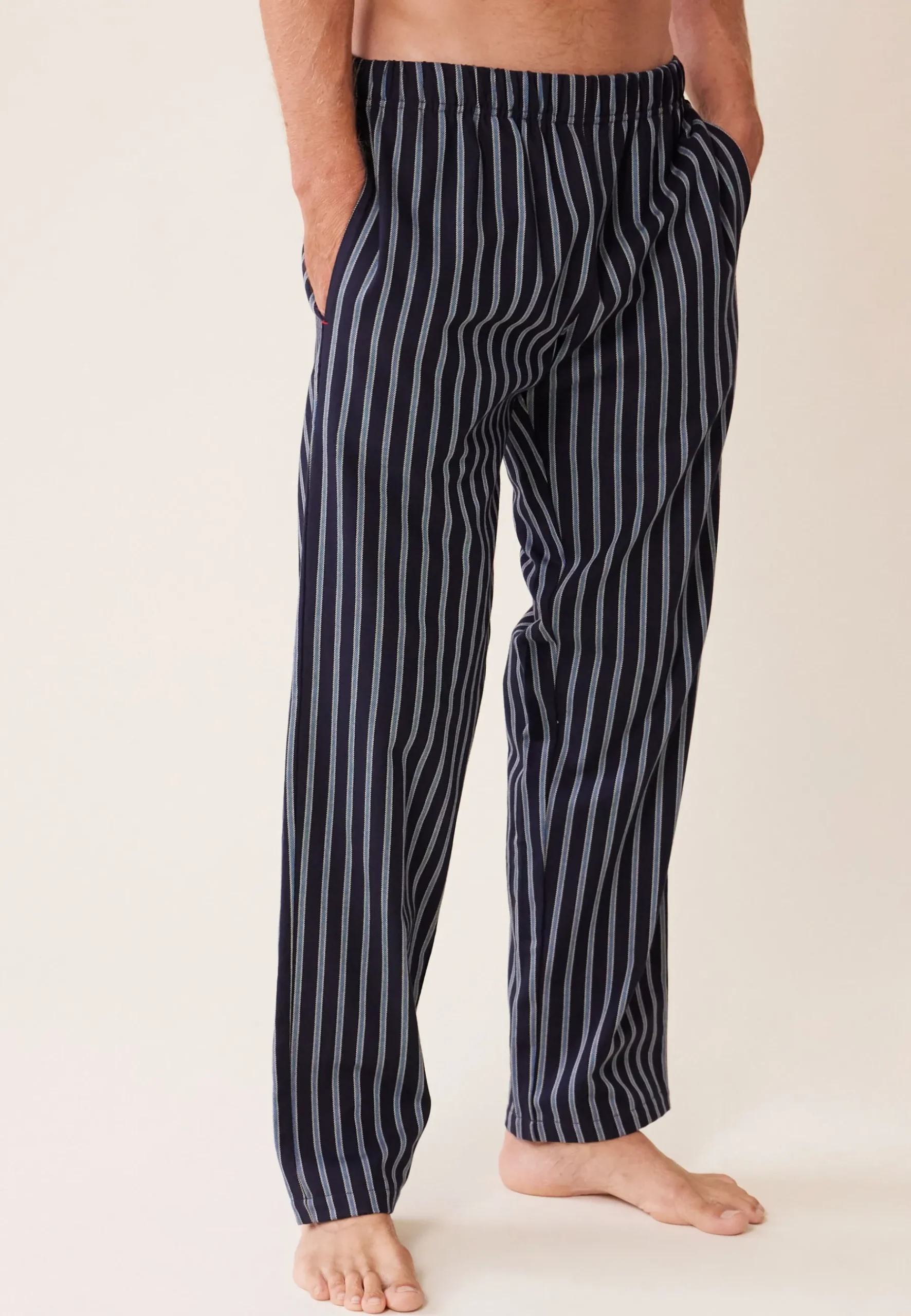 Le slip français Bas De Pyjamas|Bas De Pyjamas<Bas de pyjama en flanelle-Timothe pacifique Bleu