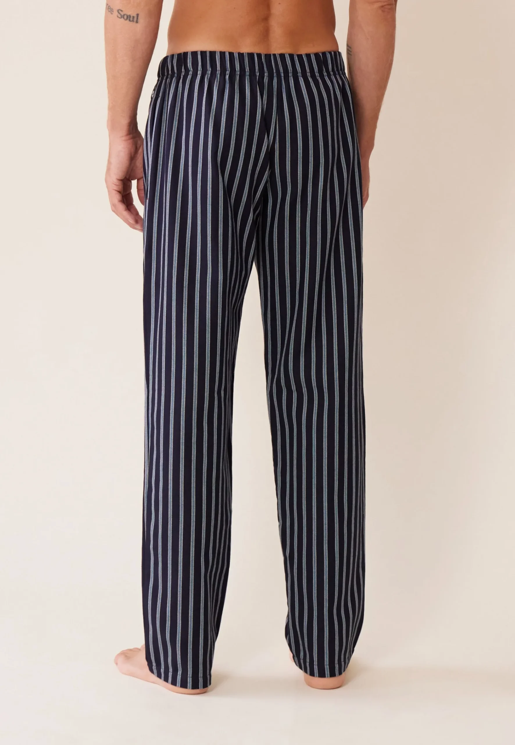 Le slip français Bas De Pyjamas|Bas De Pyjamas<Bas de pyjama en flanelle-Timothe pacifique Bleu