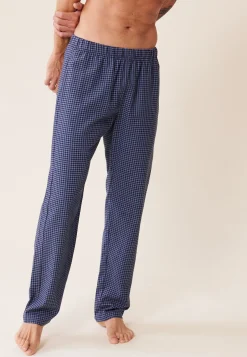 Le slip français Bas De Pyjamas|Bas De Pyjamas<Bas de pyjama en flanelle-Timothe Vichy gris Bleu