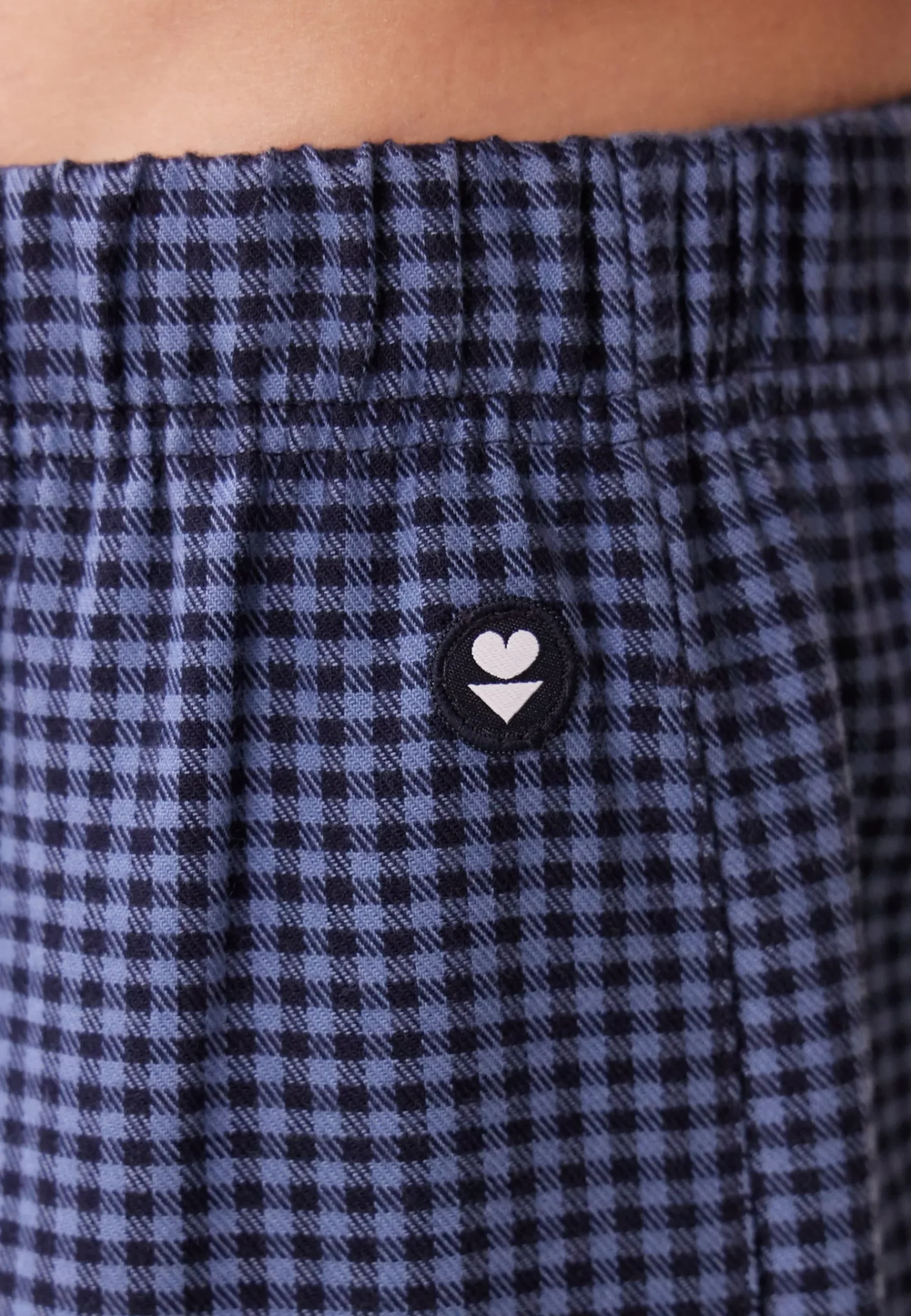 Le slip français Bas De Pyjamas|Bas De Pyjamas<Bas de pyjama en flanelle-Timothe Vichy gris Bleu