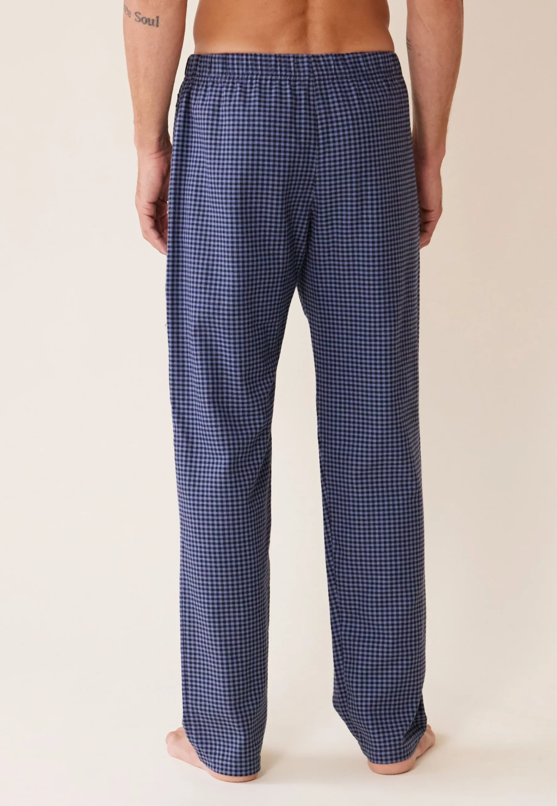 Le slip français Bas De Pyjamas|Bas De Pyjamas<Bas de pyjama en flanelle-Timothe Vichy gris Bleu