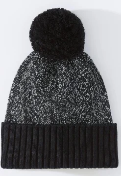 Le slip français Accessoires<Bonnet en mélange laine-Bonnet Mouline Noir Blanc