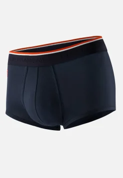 Le slip français Broderie 🪡|Boxers<Boxer échancré en coton-Pedro Bleu Marine Noir