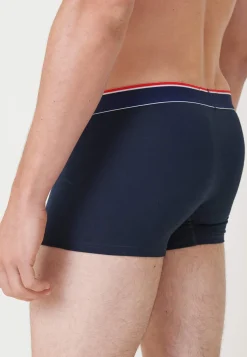 Le slip français Boxers|Boxers<Boxer court en coton brodé 2 Etoiles-Marius 2 Etoiles Bleu