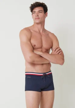 Le slip français Boxers De Bain<Boxer de bain en polyamide-Triton Marine Bleu