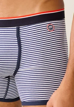 Le slip français Collaboration Armor Lux ⚓|Boxers<Boxer en coton LSF x Armor Lux-Le Petit Minou Raye Bleu