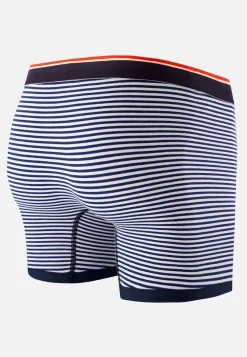 Le slip français Collaboration Armor Lux ⚓|Boxers<Boxer en coton LSF x Armor Lux-Le Petit Minou Raye Bleu