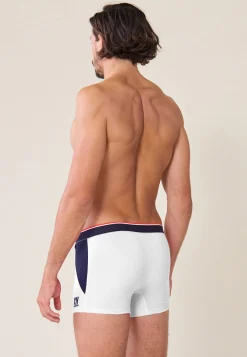 Le slip français Sous-Vêtements De Sports|Boxers<Boxer en coton-Marius /Bleu Marine XV de France Blanc