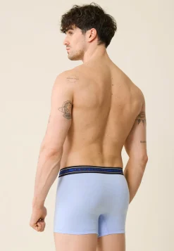 Le slip français Broderie 🪡|Boxers<Boxer en coton-Marius Ciel Ceinture Indigo Bleu