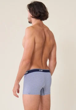 Le slip français Boxers|Boxers<Boxer en coton-Marius Chevron Poussière Bleu