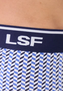 Le slip français Boxers|Boxers<Boxer en coton-Marius Chevron Poussière Bleu