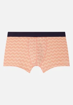 Le slip français Boxers|Boxers<Boxer en coton-Marius Chevron Zig Zag Tango Abricot Orange