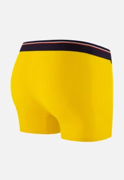 Le slip français Boxers|Boxers<Boxer en coton-Marius Cire Brodé Finisher Jaune