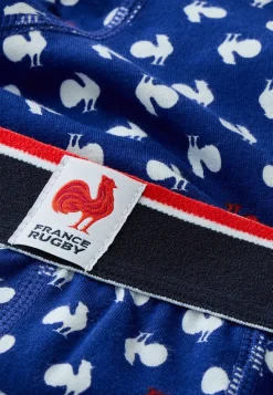 Le slip français Sous-Vêtements De Sports|Boxers<Boxer en coton-Marius Coq Blanc Rouge XV de France Bleu