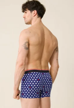 Le slip français Sous-Vêtements De Sports|Boxers<Boxer en coton-Marius Coq Blanc Rouge XV de France Bleu