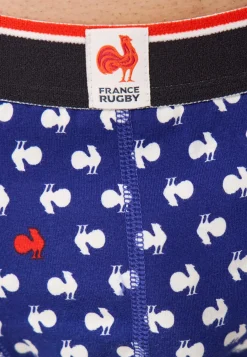 Le slip français Sous-Vêtements De Sports|Boxers<Boxer en coton-Marius Coq Blanc Rouge XV de France Bleu