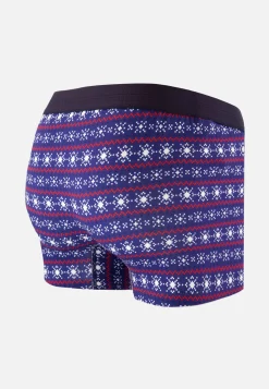 Le slip français Collection Cadeaux|Boxers<Boxer en coton-Marius Flocon Bleu