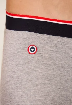 Le slip français Broderie 🪡|Boxers<Boxer en coton-Marius Chiné Gris
