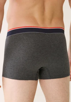 Le slip français Broderie 🪡|Boxers<Boxer en coton-Marius Anthracite Gris