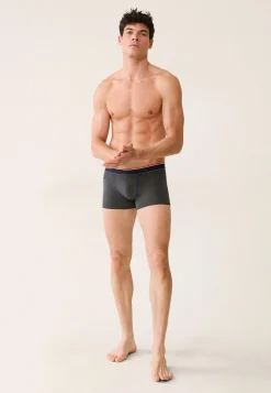Le slip français Broderie 🪡|Boxers<Boxer en coton-Marius Anthracite Gris