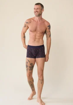 Le slip français Boxers|Boxers<Boxer en coton-Marius imprimé Jour J Bleu