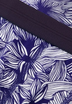 Le slip français Boxers|Boxers<Boxer en coton-Marius Imprimé Sylve Acier Bleu