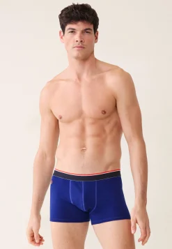 Le slip français Broderie 🪡|Boxers<Boxer en coton-Marius Indigo Bleu