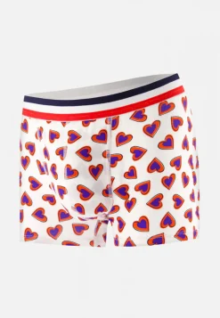 Le slip français Boxers|Boxers<Boxer en coton-Marius Little Love Blanc