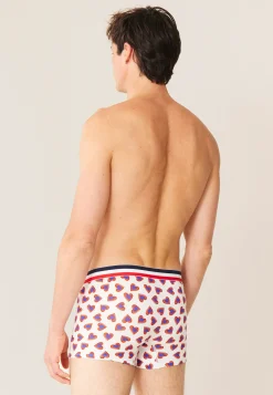 Le slip français Boxers|Boxers<Boxer en coton-Marius Little Love Blanc