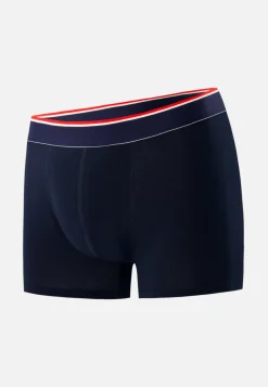 Le slip français Broderie 🪡|Boxers<Boxer en coton-Marius Marine Bleu