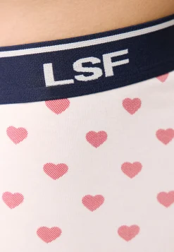 Le slip français Boxers|Boxers<Boxer en coton-Marius Petit Coeur Rouge Blanc