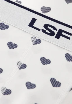 Le slip français Boxers|Boxers<Boxer en coton-Marius Petit Coeur Marine Blanc