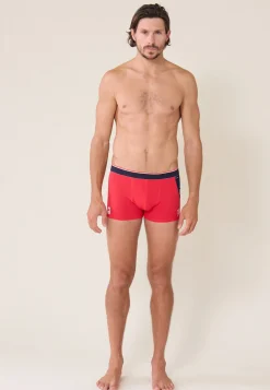 Le slip français Sous-Vêtements De Sports|Boxers<Boxer en coton-Marius /Bleu Marine XV de France Rouge