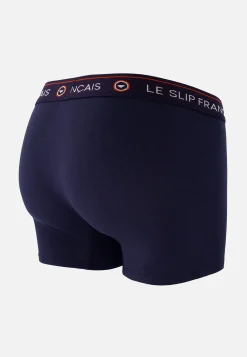 Le slip français Broderie 🪡|Boxers<Boxer en coton-Redoutable Marine Bleu