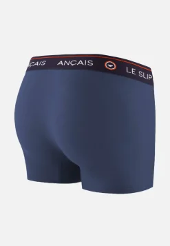 Le slip français Broderie 🪡|Boxers<Boxer en coton-Redoutable Acier Bleu