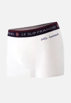 Le slip français Collection Cadeaux|Boxers<Boxer en coton-Redoutable Porte Bonheur Blanc