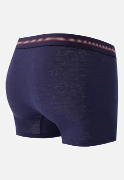 Le slip français Boxers|Boxers<Boxer en lin-Johnny Marine Bleu