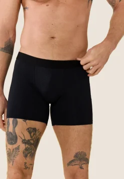 Le slip français Sous-Vêtements De Sports|Boxers<Boxer en polyamide-John Training Boxer Long Noir