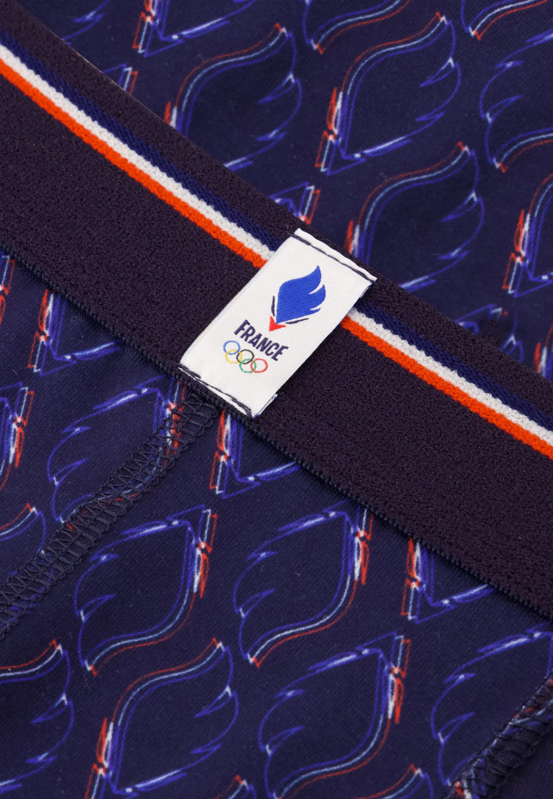 Le slip français Sous-Vêtements De Sports|Boxers<Boxer en polyester-Marius Coq Bleu Rouge Blanc