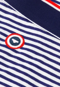 Le slip français Boxers|Boxers<Boxer long en coton-Michel Marinière Bleu