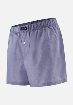 Le slip français Broderie 🪡|Caleçons<Caleçon en coton-Jacques Chambray Bleu