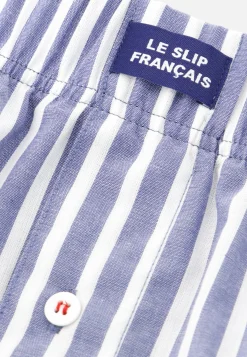 Le slip français Caleçons|Caleçons<Caleçon en coton-Jacques Sens Bleu Gris Blanc