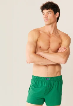 Le slip français Broderie 🪡|Caleçons<Caleçon en jersey souple en coton-Fredo Epicéa Vert