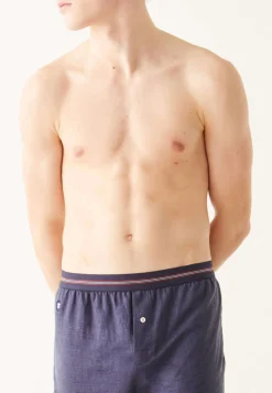 Le slip français Caleçons|Caleçons<Caleçon en lin-Nico Marine Bleu