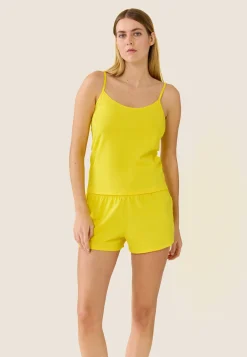 Le slip français Pyjamas<Caraco de pyjama en coton-Rox Soleil Jaune