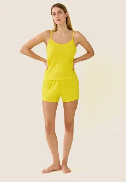 Le slip français Pyjamas<Caraco de pyjama en coton-Rox Soleil Jaune
