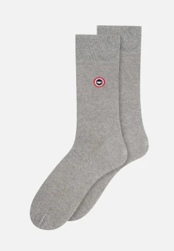 Le slip français Chaussettes En Coton|Chaussettes En Coton<Chaussettes mi-hautes en coton-Lucas Chiné Gris